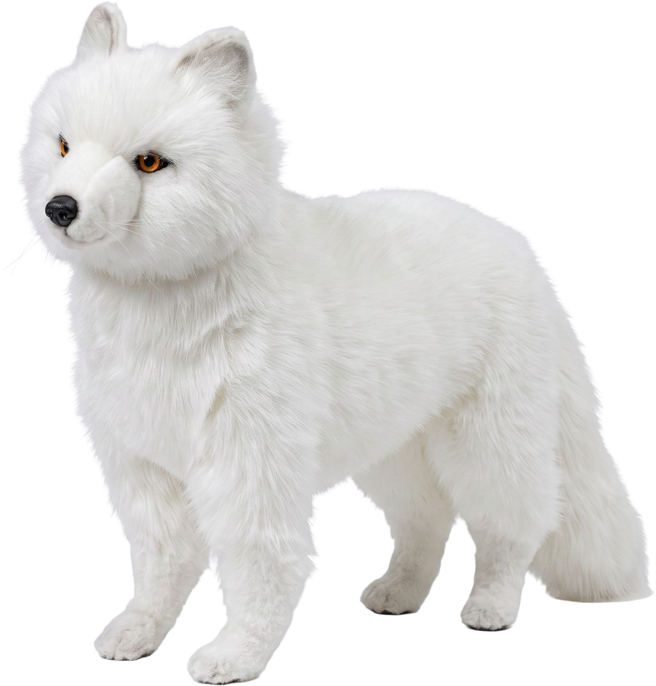 Arty, the Alumable arctic fox mascot, as a plush toy